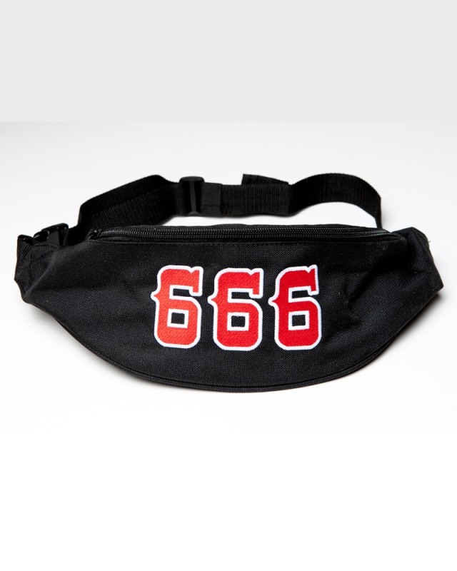 Belt Bag: 666 & SUPPORT 81 | Red White - Black